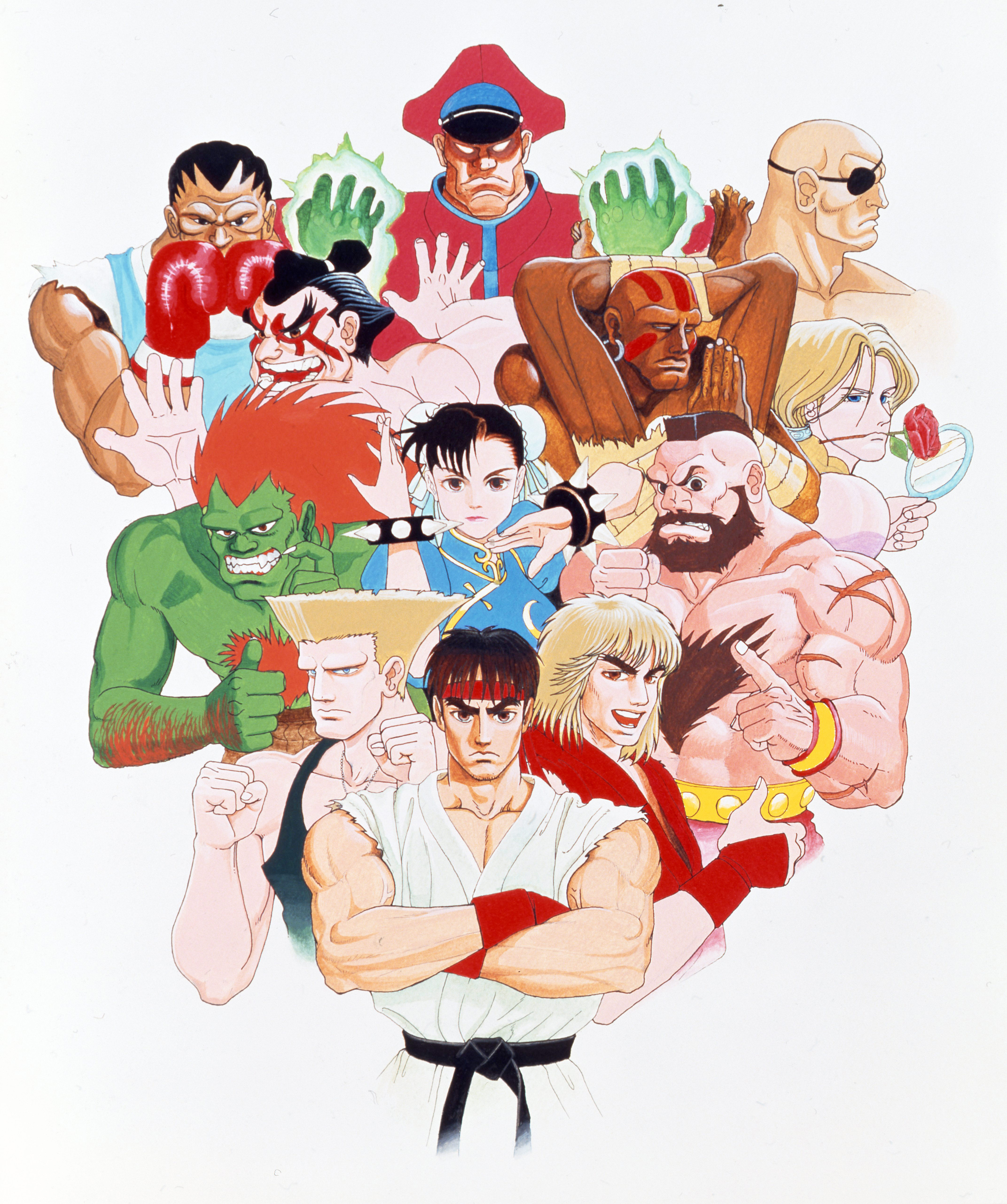 Capcom Street Fighter Street Fighter Ii Balrog Blanka Chun Li Dhalsim Edmond Honda Guile Ken 